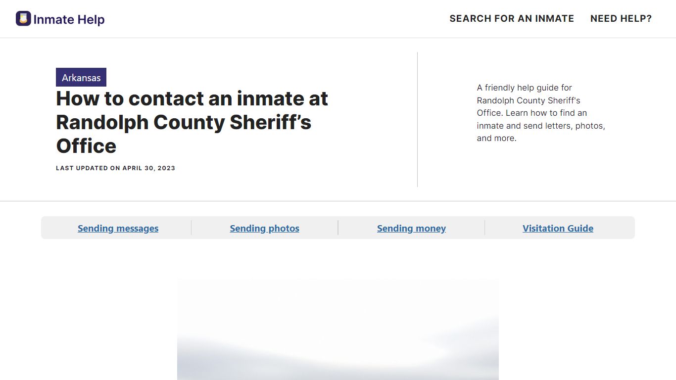 How to contact an inmate at Randolph County Sheriff’s Office